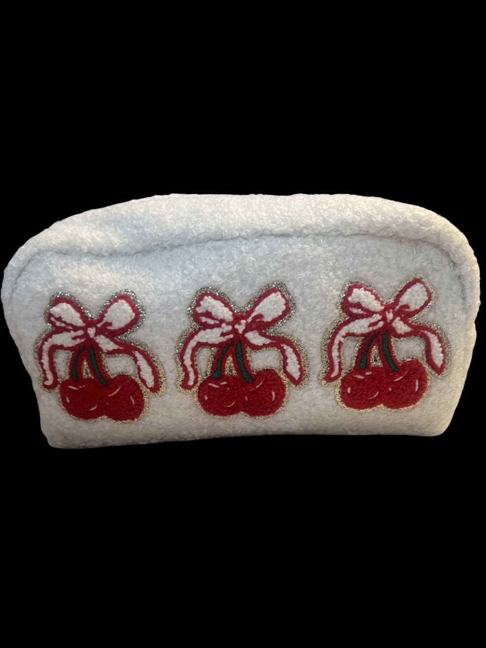 ⚪️Stuffed Mystery Makeup Bag | Sherpa Cherry Edition 🍒